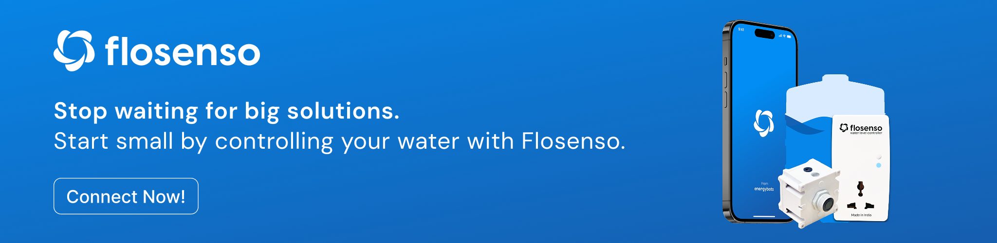 Eco-friendly home water control solution – Flosenso smart water management system