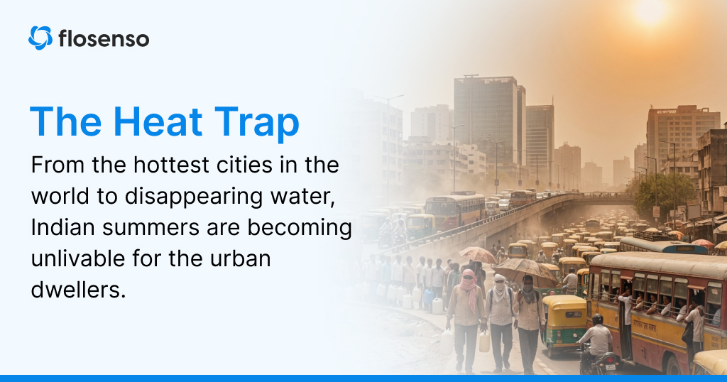 Extreme heatwaves and water scarcity in Indian cities
